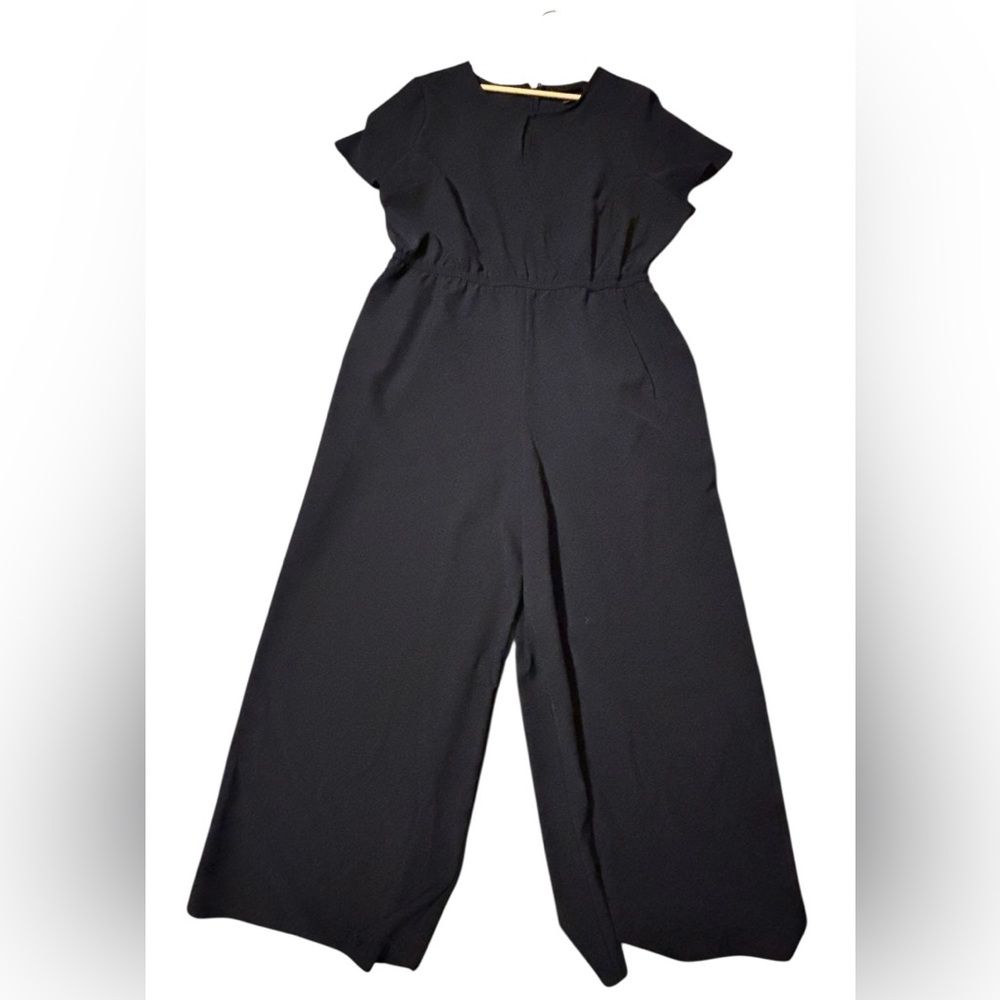 Lane Bryant wide leg black jumpsuit size 24